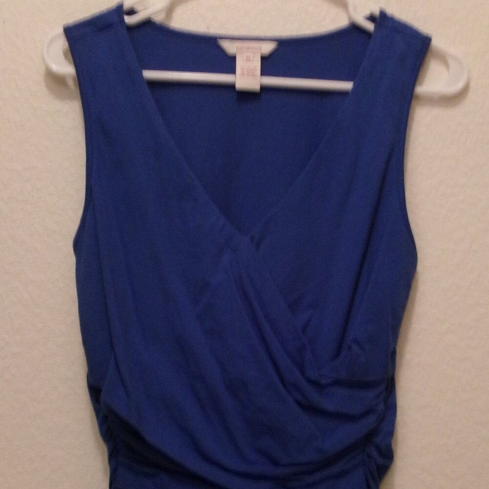 NWOTS, SUNDANCE BRAND, BLUE, SIZE M, RAUCHED CROSS OVER T,
